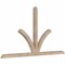 Ekena Millwork Richland Smooth Timber Gable Bracket, Douglas Fir, 96"W x 52"H x 3 1/2"D x 3 1/2"F, 13/12 Pitch GBW096X52X0404RIC00SDF - alternate 4